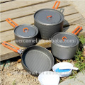 Feu érable fête-5 ustensiles de cuisson 4-5 personne pot situé à ustensiles de cuisine métalliques Portable Camping Pots pratiques Pots extérieur